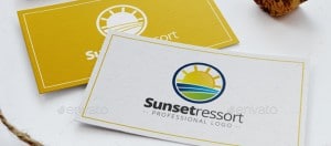 Sunset Ressort Logo Template