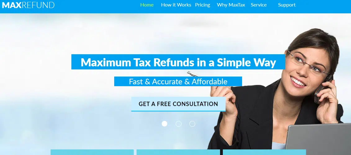 Tax Service - Max Refunds - Muse Template