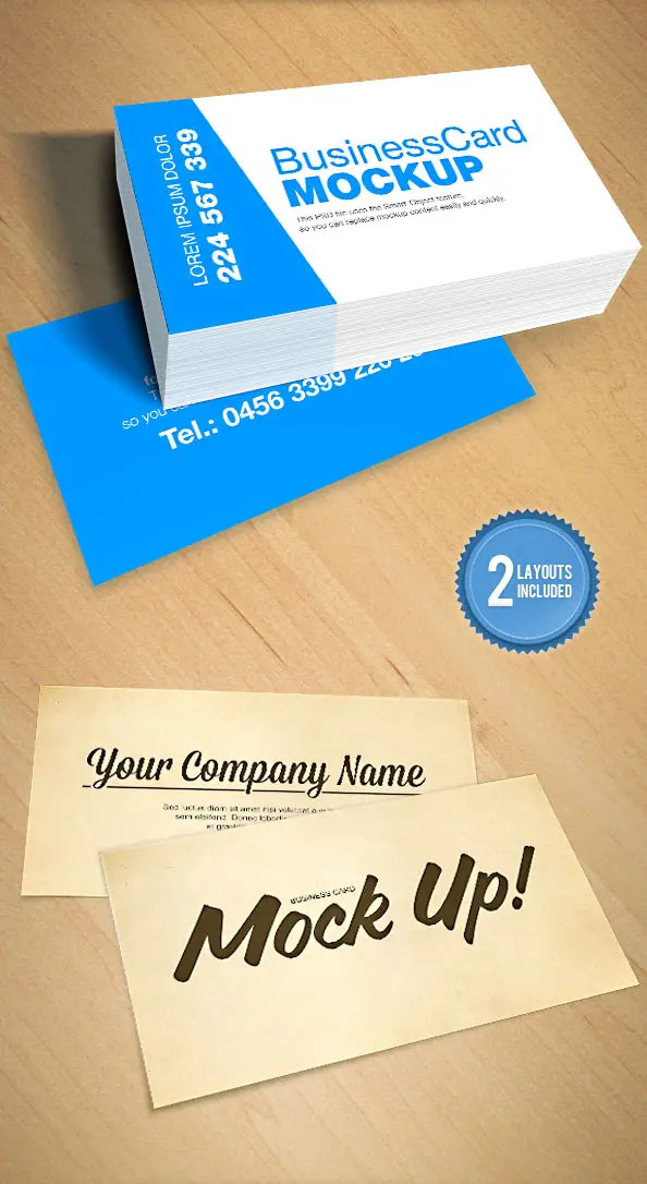 Business card mockup designs