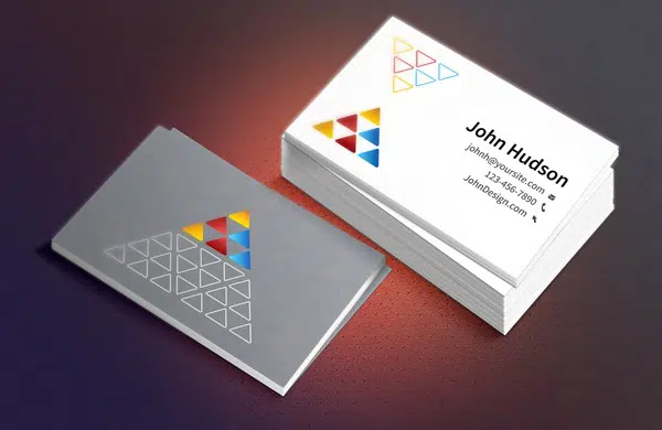 Business card template & mockup (free)
