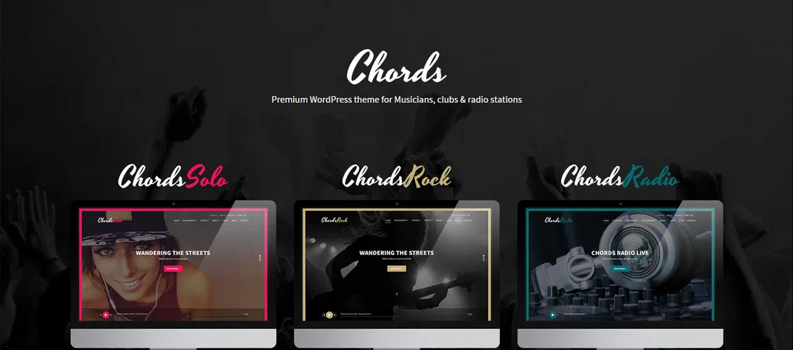 Chords - Music Artist Radio WordPress theme