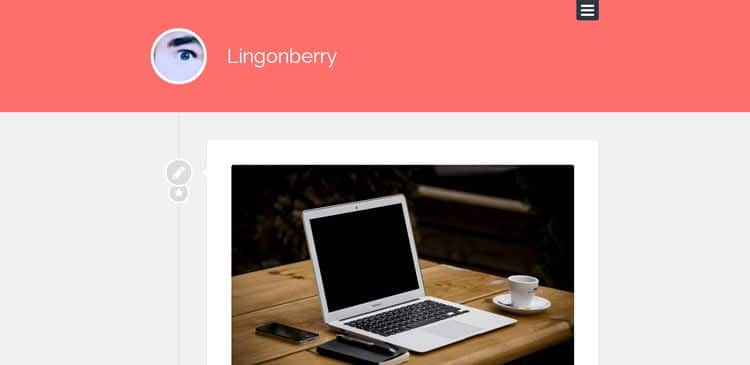 Lingonberry (free WordPress Blogging theme)