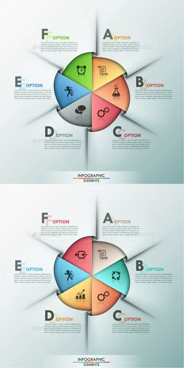 Modern Infographic Options Template (2 Items)
