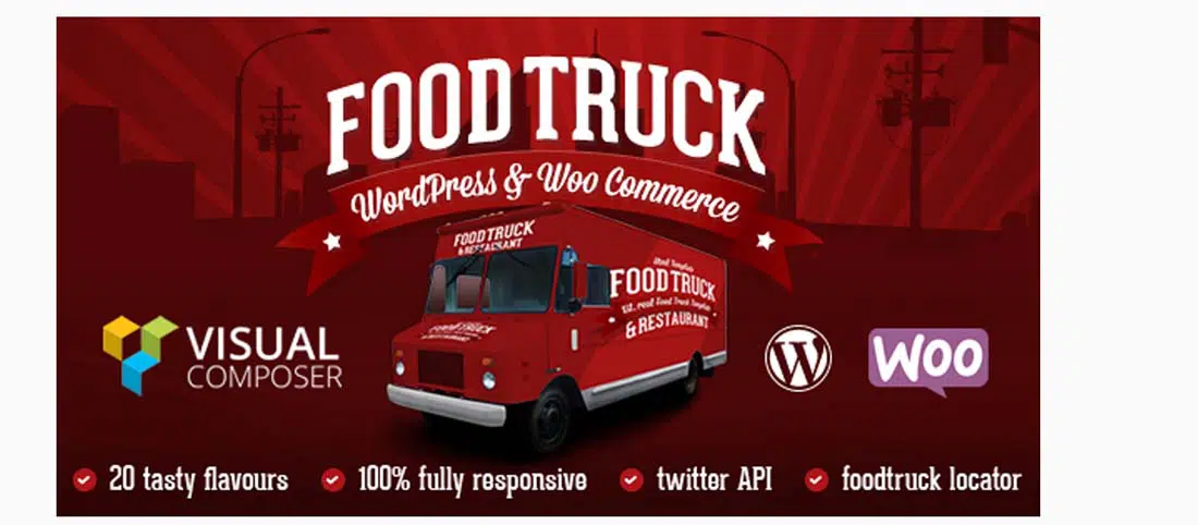 Food Truck Food and Restaurant Website Templates