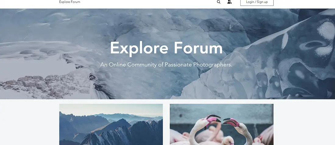 Photography Forum - Photography Website Template