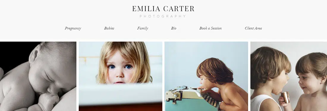 Family Photography Website Template