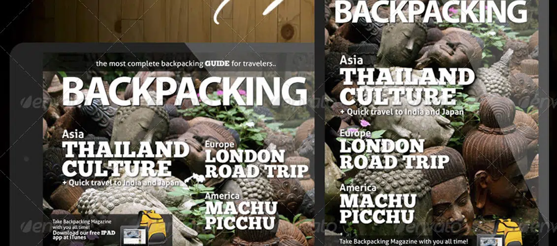 BackPacking Magazine Template for iPad
