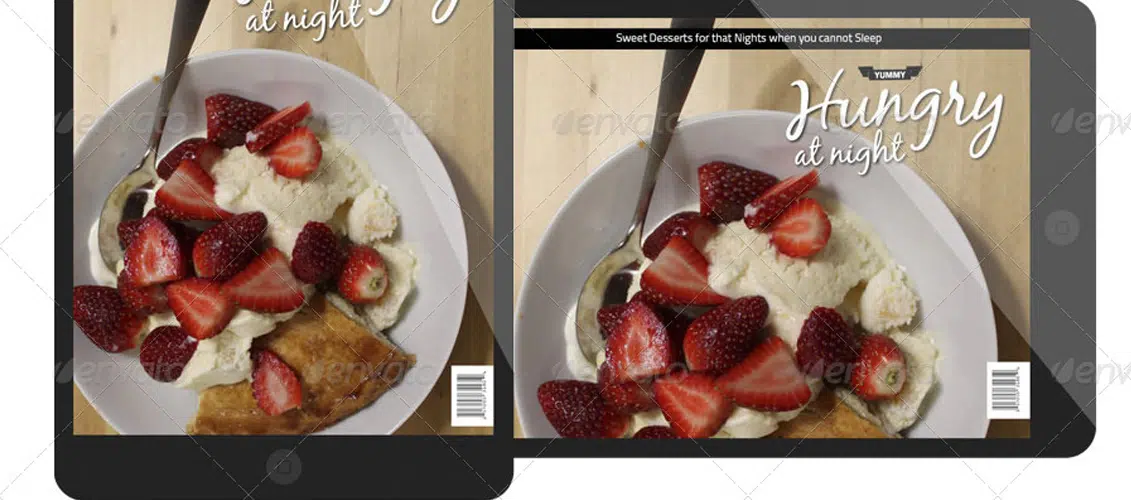 Hungry At Night iPad Magazine Template