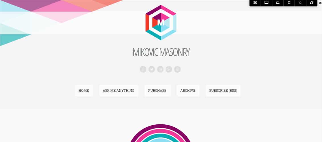 Mikovic - Masonry With Drag And Drop Tumblr Theme