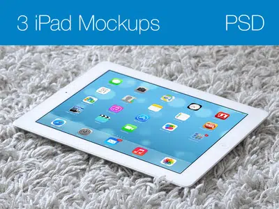 3 iPads Mockup Set Free PSD