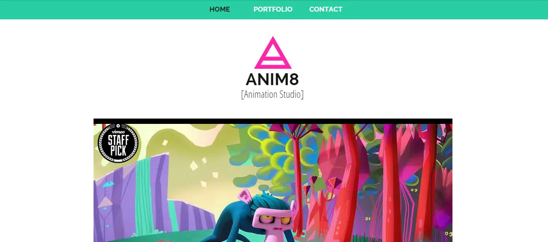Animation Studio Marketing Website Template