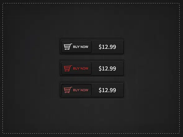 Dark Buy Now Buttons Free PSD