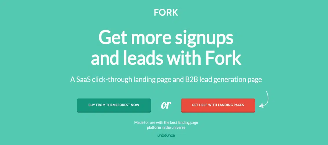 FORK - Unbounce Template