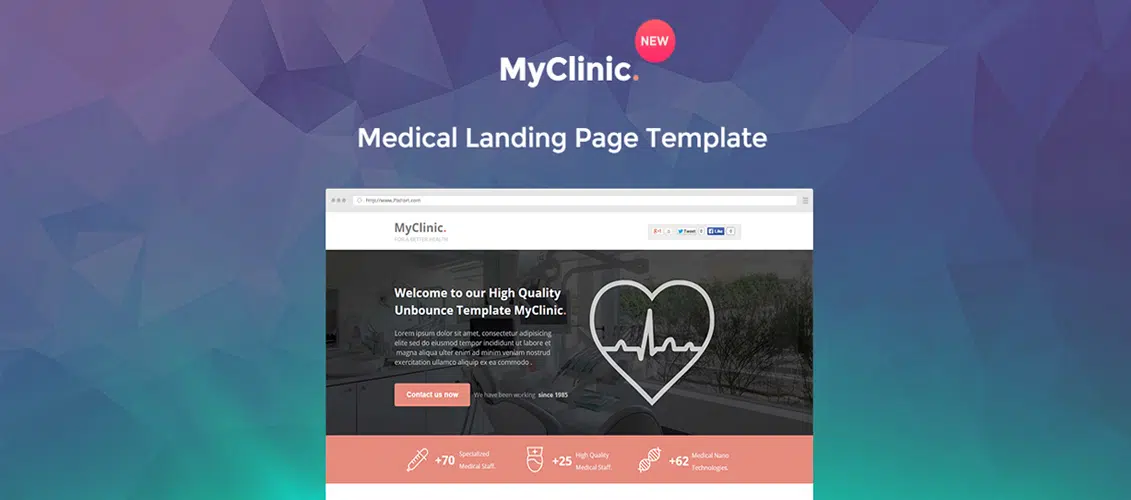 MyClinic - Medical Instapage Template