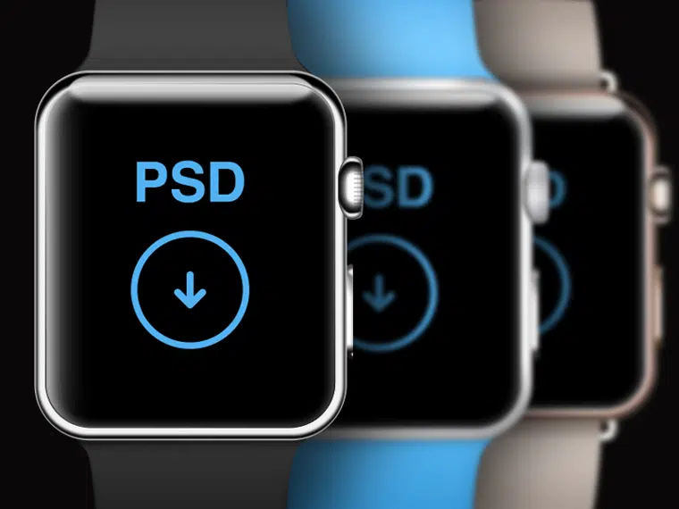 Realistic Apple Watch Mockup Free PSD