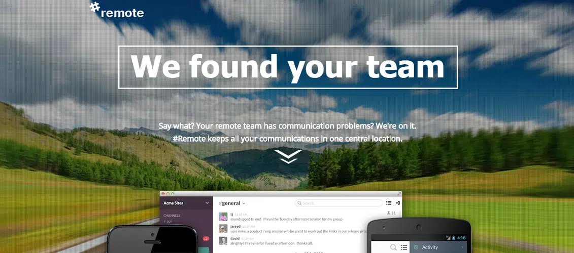 Remote Unbounce Landing Page Template