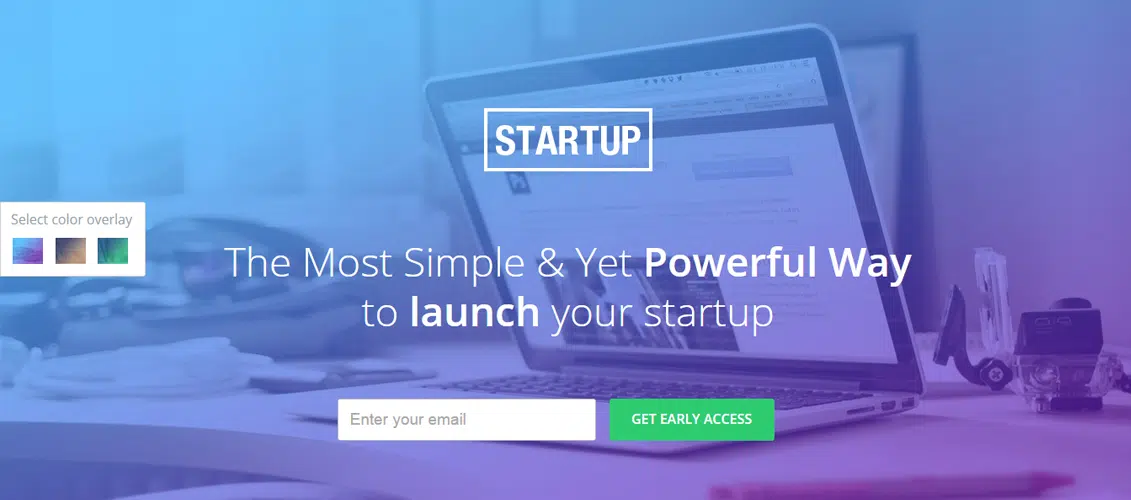 Unbounce Landing Page Template for Startups