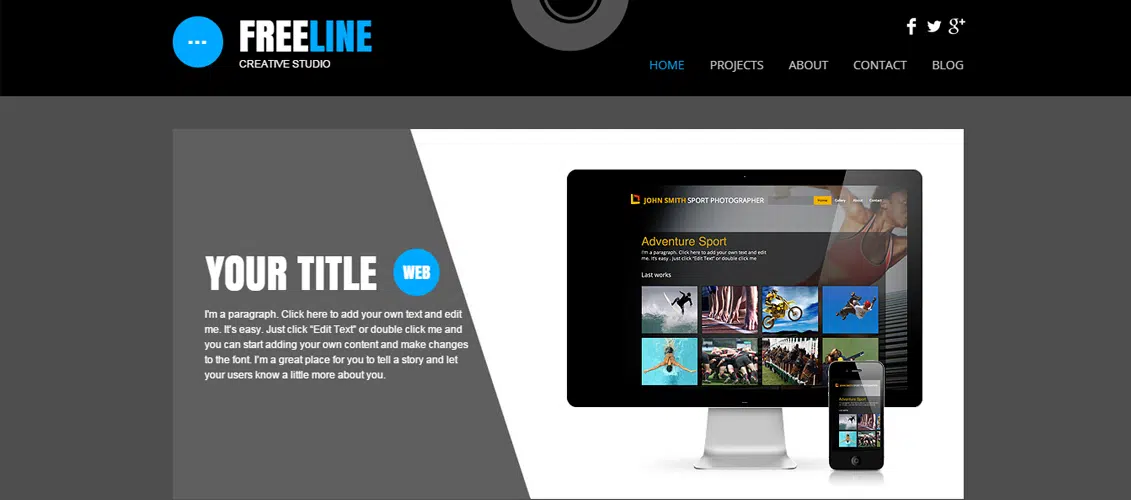 Web Studio Marketing Website Template