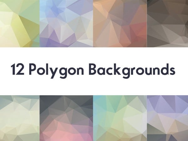 12 Free Polygon Backgrounds Vol 1