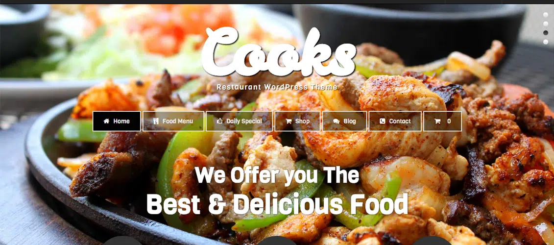 Cooks - Restaurant WordPress Theme