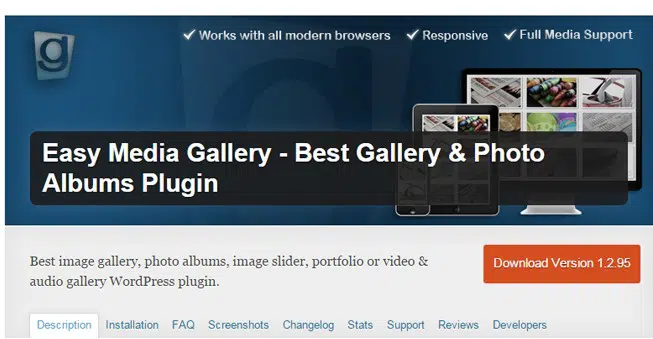 Easy Media Gallery - The Best Gallery &amp; Photo Album Plugin