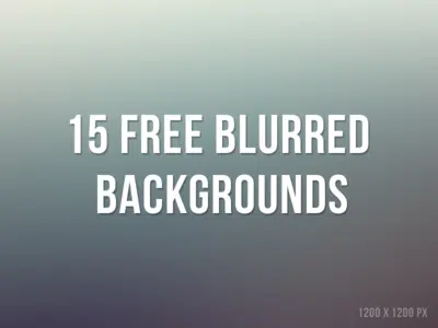 Free Blurred Backgrounds (15 Items)