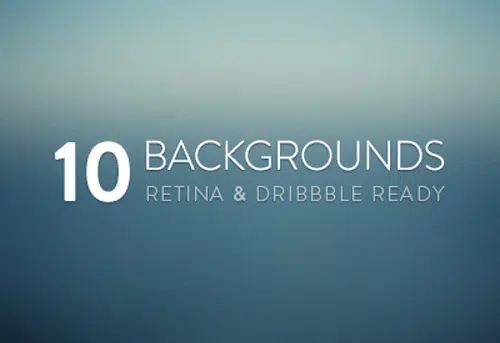Free Blurred Backgrounds Retina & Dribbble Ready (10 Items)