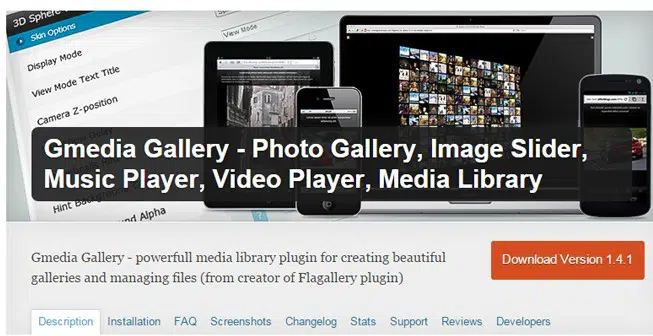 Gmedia Gallery - Photo Gallery, Image Slider, Music Player, Video Player, Media Library