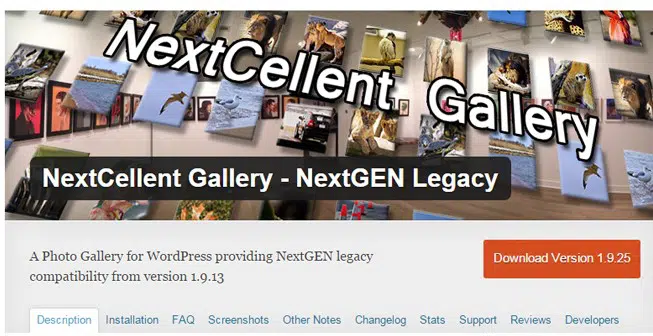NextCellent Gallery - NextGEN Legacy