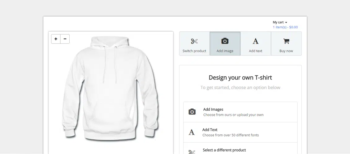 PrintPixel - A shopping cart for custom products