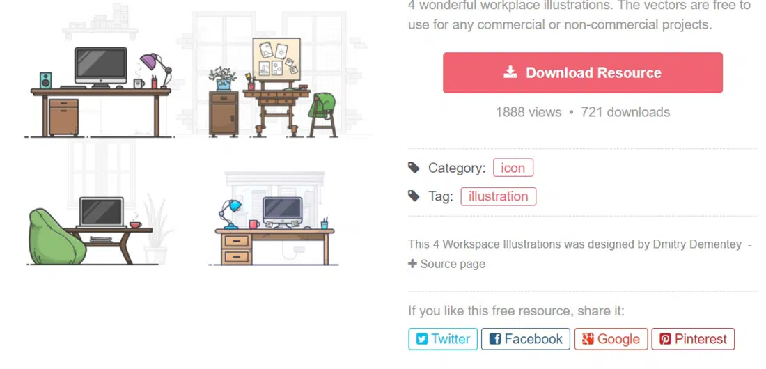 4 Workspace Illustrations Sketch freebie - Download free resource for Sketch - S