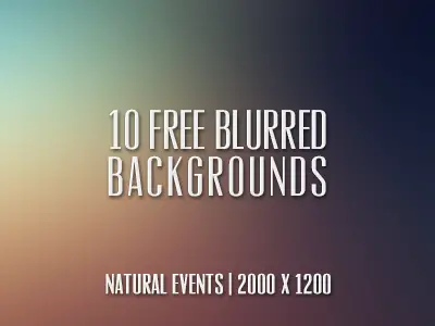 10 (free) Blurred Backgrounds!