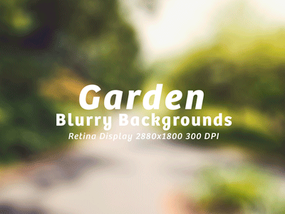 15 Garden Blurry Backgrounds Free