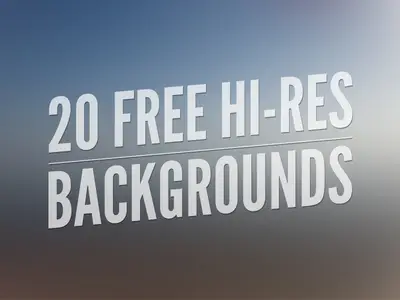 20 Free Hi-Res Backgrounds