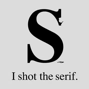 Shot  the serif