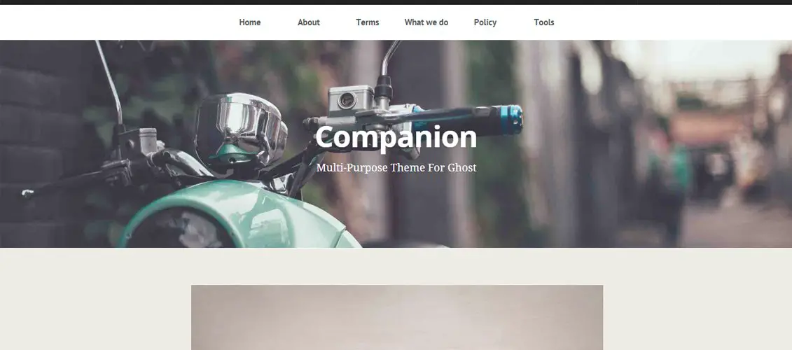Companion Clean and responsive HTML5 template