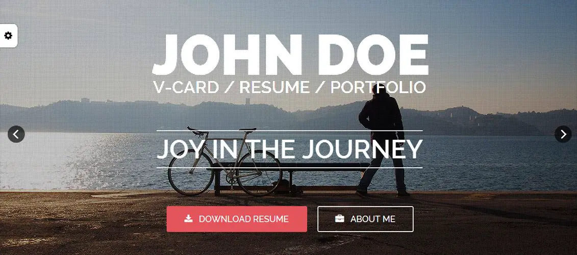 Personal One - OnePage VCard Resume