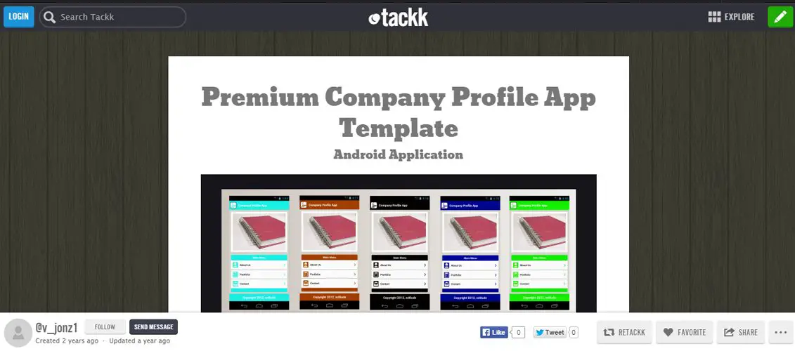 Premium Company Profle App Template