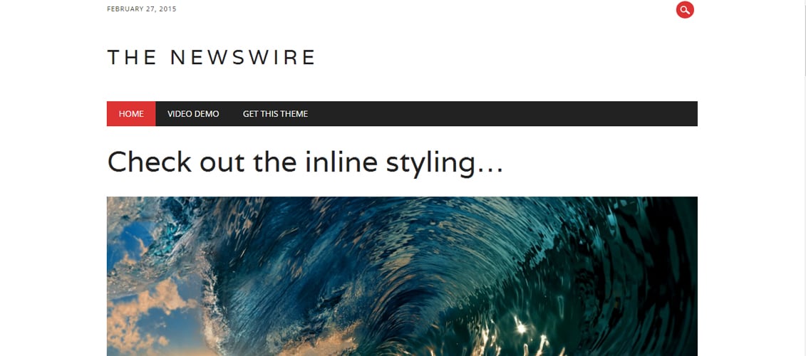 The Newswire - Free WordPress Theme