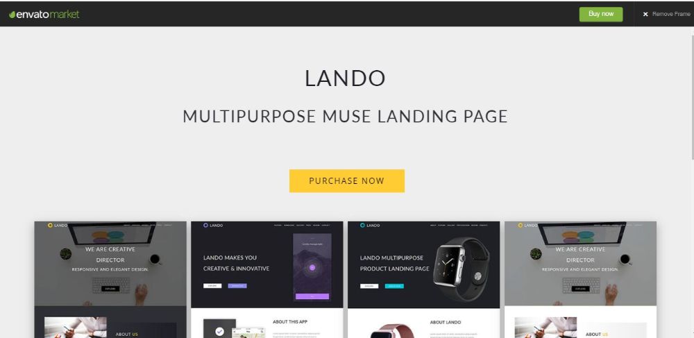 Lando- Multipurpose Muse Landing Theme 