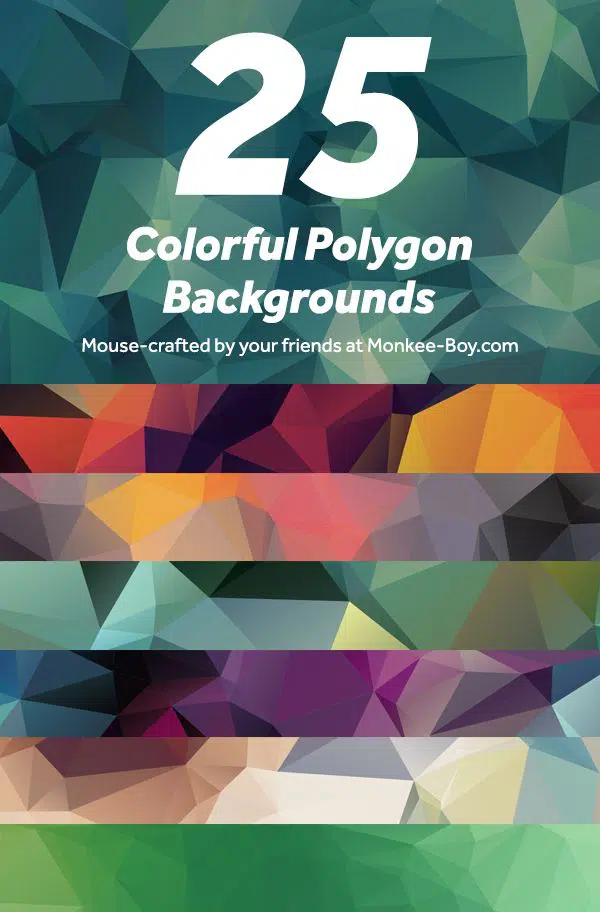 25 Free Colorful Polygon Backgrounds