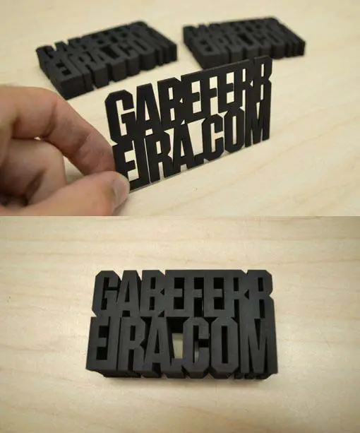 Experimental and conceptual laser cut business cards