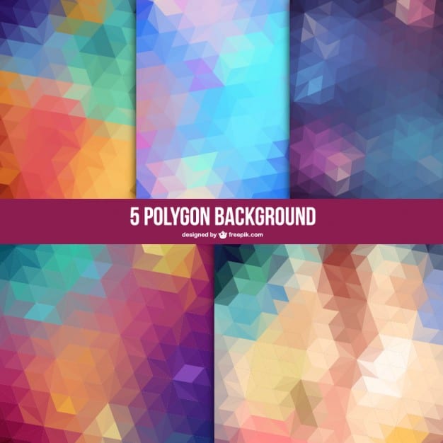 Polygon abstract vector backgrounds