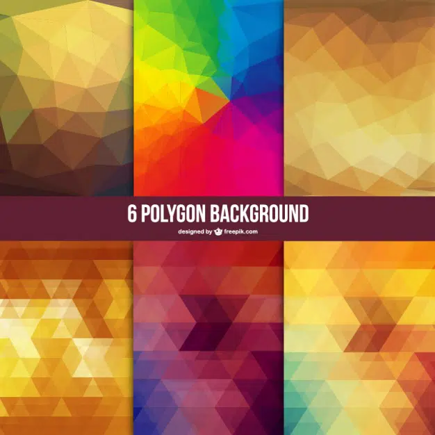 Polygon free vector backgrounds