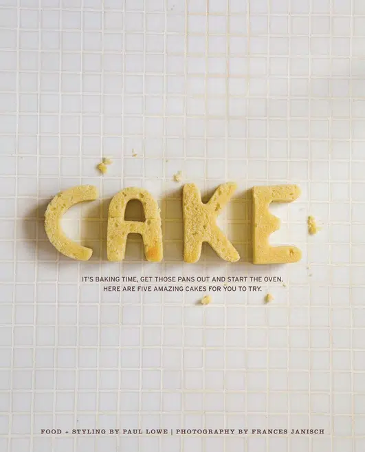 cake typography