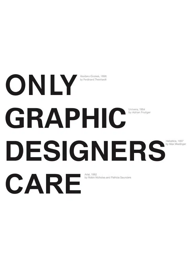 only graphic designers care