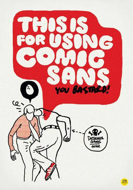 this is for using comic sans