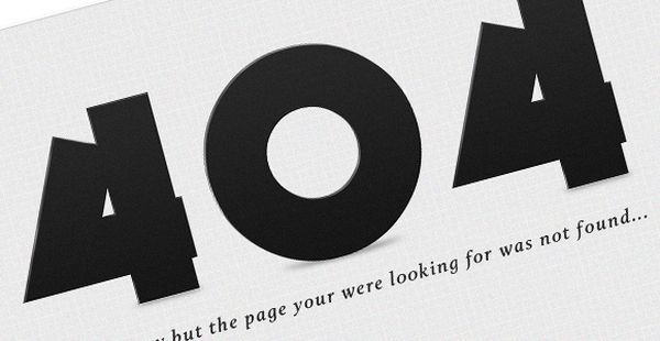 404 Error Page (PSD)