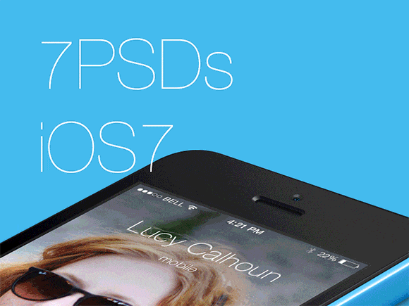 7 PSD screens for iOS7
