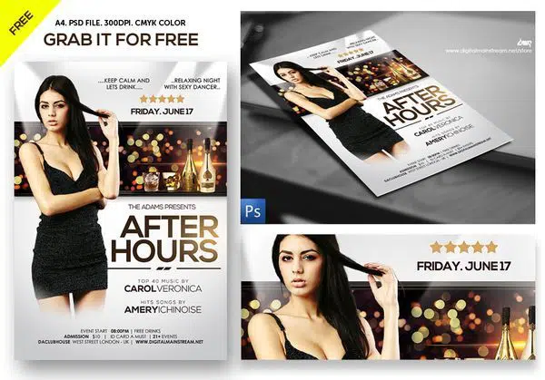 After Hours Party Nightclub Flyer Template